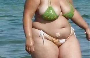 Bbw Bikini-iskrena guzica - Plaža Plijen Voajer-Špijun Butt