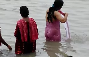 Ganga na kupanju uhvaćena